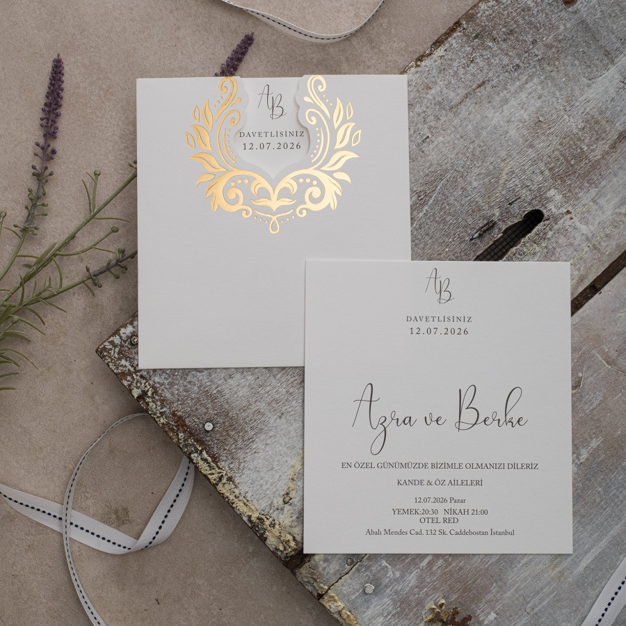 Polen Eko 2024 Düğün Davetiyesi 40331